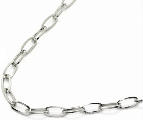 Cadena de acero quirurgico eslabon paper clip 1.2mm 60cm